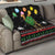 Kuwait Christmas Quilt with Camel in Festive Ornaments Snowflakes and Green Red - Wonder Print Shop