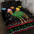 Kuwait Christmas Quilt Bed Set with Camel in Festive Ornaments Snowflakes and Green Red - Wonder Print Shop