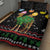 Kuwait Christmas Quilt Bed Set with Camel in Festive Ornaments Snowflakes and Green Red - Wonder Print Shop