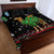 Kuwait Christmas Quilt Bed Set with Camel in Festive Ornaments Snowflakes and Green Red - Wonder Print Shop