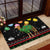 Kuwait Christmas Rubber Doormat with Camel in Festive Ornaments Snowflakes and Green Red - Wonder Print Shop