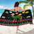 Kuwait Christmas Sarong with Camel in Festive Ornaments Snowflakes and Green Red - Wonder Print Shop