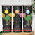 Kuwait Christmas Skinny Tumbler with Camel in Festive Ornaments Snowflakes and Green Red - Wonder Print Shop