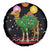 Kuwait Christmas Spare Tire Cover with Camel in Festive Ornaments Snowflakes and Green Red - Wonder Print Shop