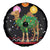 Kuwait Christmas Spare Tire Cover with Camel in Festive Ornaments Snowflakes and Green Red - Wonder Print Shop