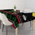 Kuwait Christmas Tablecloth with Camel in Festive Ornaments Snowflakes and Green Red - Wonder Print Shop