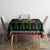 Kuwait Christmas Tablecloth with Camel in Festive Ornaments Snowflakes and Green Red - Wonder Print Shop