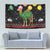 Kuwait Christmas Tapestry with Camel in Festive Ornaments Snowflakes and Green Red - Wonder Print Shop