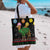 Kuwait Christmas Tote Bag with Camel in Festive Ornaments Snowflakes and Green Red - Wonder Print Shop