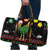 Kuwait Christmas Travel Bag with Camel in Festive Ornaments Snowflakes and Green Red - Wonder Print Shop