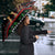 Kuwait Christmas Umbrella with Camel in Festive Ornaments Snowflakes and Green Red - Wonder Print Shop