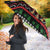 Kuwait Christmas Umbrella with Camel in Festive Ornaments Snowflakes and Green Red - Wonder Print Shop