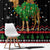 Kuwait Christmas Window Curtain with Camel in Festive Ornaments Snowflakes and Green Red - Wonder Print Shop