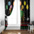 Kuwait Christmas Window Curtain with Camel in Festive Ornaments Snowflakes and Green Red - Wonder Print Shop