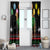 Kuwait Christmas Window Curtain with Camel in Festive Ornaments Snowflakes and Green Red - Wonder Print Shop