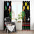 Kuwait Christmas Window Curtain with Camel in Festive Ornaments Snowflakes and Green Red - Wonder Print Shop