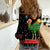 Kuwait Christmas Women Casual Shirt with Camel in Festive Ornaments Snowflakes and Green Red - Wonder Print Shop