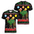 Kuwait Christmas Women V-Neck T-Shirt with Camel in Festive Ornaments Snowflakes and Green Red - Wonder Print Shop