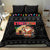 Kyrgyzstan Christmas Bedding Set with Santa Decorating Yurt Colorful Lights Snowflakes and National - Wonder Print Shop