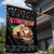 Kyrgyzstan Christmas Garden Flag with Santa Decorating Yurt Colorful Lights Snowflakes and National - Wonder Print Shop