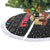 Kyrgyzstan Christmas Tree Skirt with Santa Decorating Yurt Colorful Lights Snowflakes and National - Wonder Print Shop