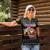 Kyrgyzstan Christmas Women Polo Shirt with Santa Decorating Yurt Colorful Lights Snowflakes and National - Wonder Print Shop