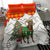 Kyrgyzstan Christmas Bedding Set with Mountain Goat in Festive Red Snowflake Pattern and Holiday Tree - Wonder Print Shop
