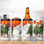 Kyrgyzstan Christmas 4 in 1 Can Cooler Tumbler with Mountain Goat in Festive Red Snowflake Pattern and Holiday Tree - Wonder Print Shop