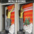 Kyrgyzstan Christmas Door Cover with Mountain Goat in Festive Red Snowflake Pattern and Holiday Tree - Wonder Print Shop