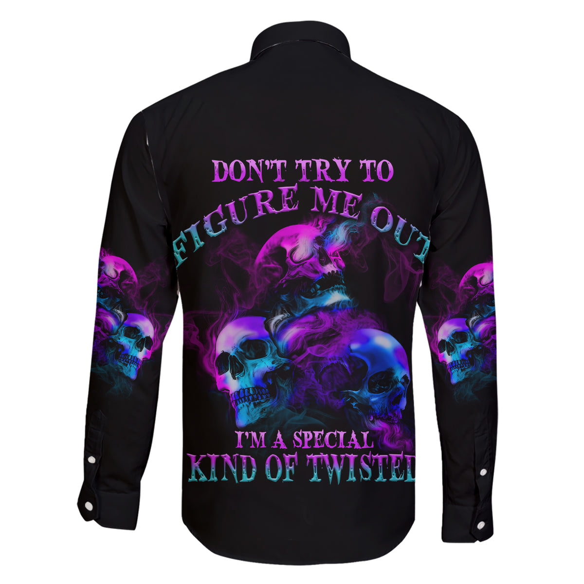 Don't Try To Figure Me Out Family Matching Short Sleeve Bodycon Dress and Hawaiian Shirt - Wonder Print Shop