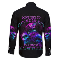 Don't Try To Figure Me Out Family Matching Short Sleeve Bodycon Dress and Hawaiian Shirt - Wonder Print Shop