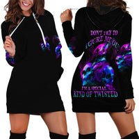 Don't Try To Figure Me Out Hoodie Dress - Wonder Print Shop