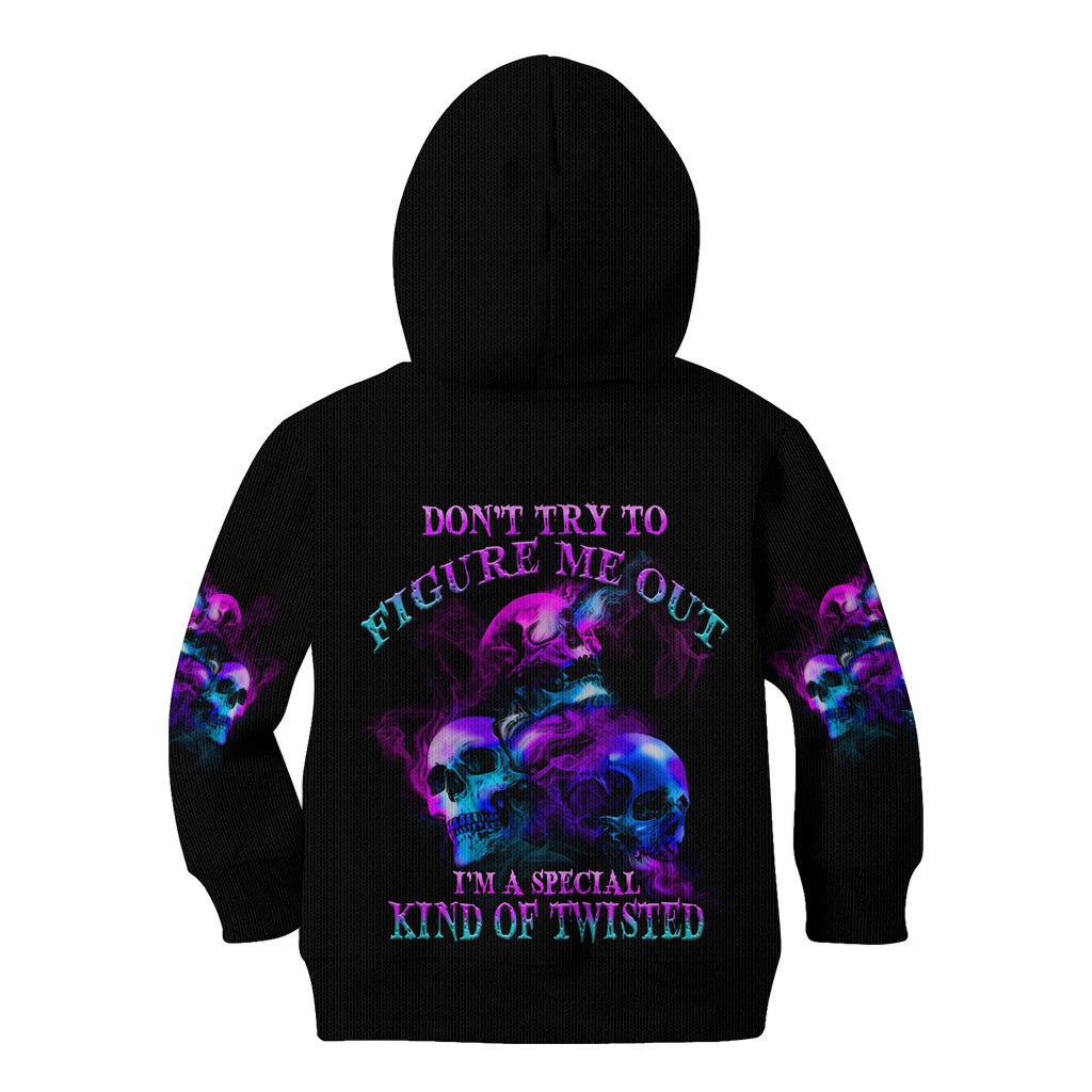 Don't Try To Figure Me Out Kid Hoodie - Wonder Print Shop