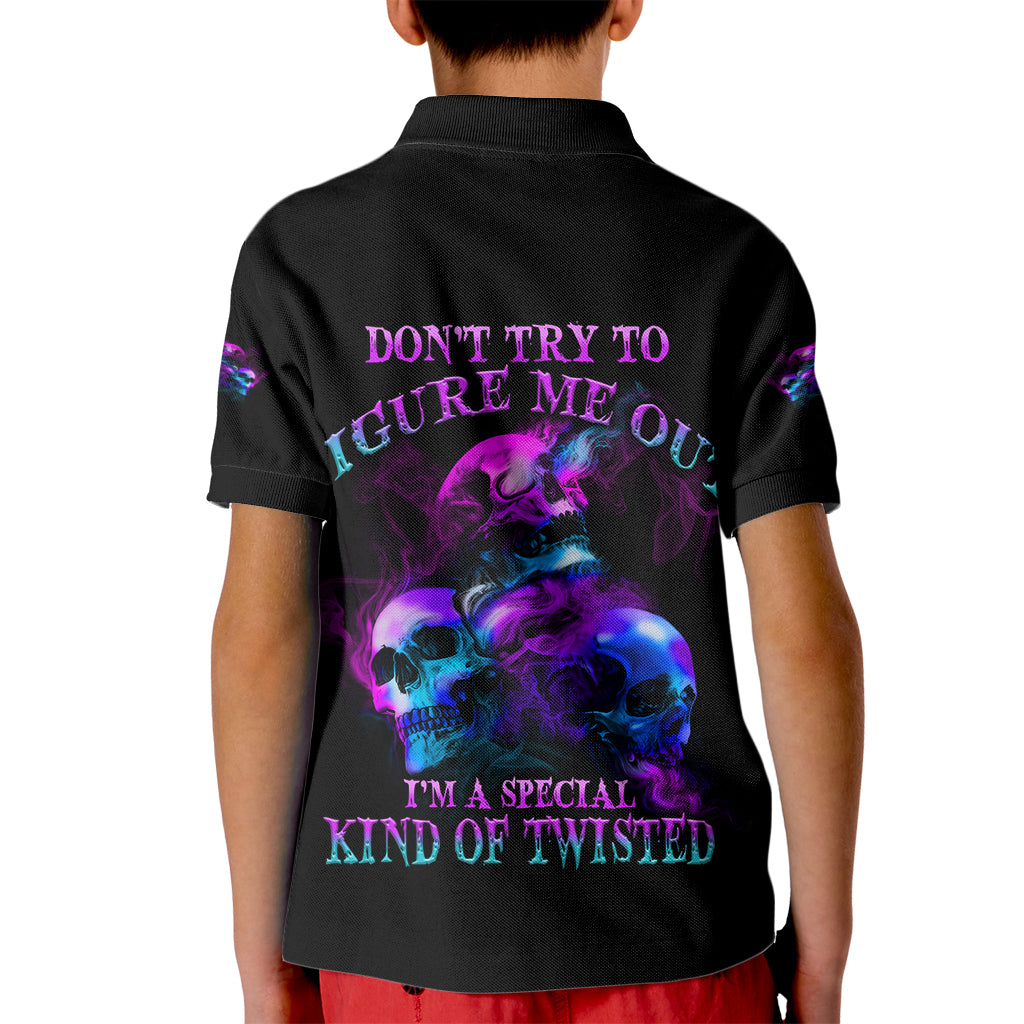 Don't Try To Figure Me Out Kid Polo Shirt - Wonder Print Shop