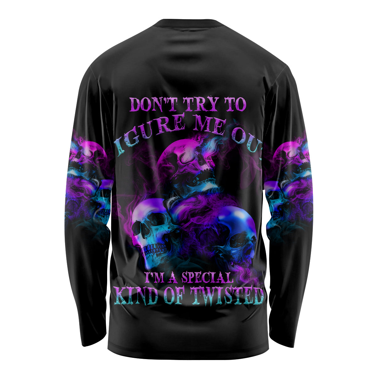Don't Try To Figure Me Out Long Sleeve Shirt - Wonder Print Shop