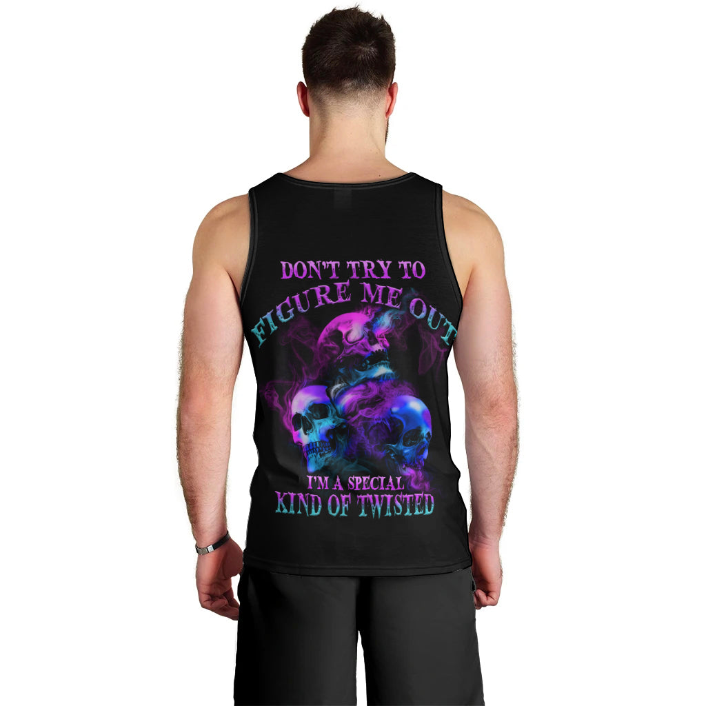Don't Try To Figure Me Out Men Tank Top - Wonder Print Shop