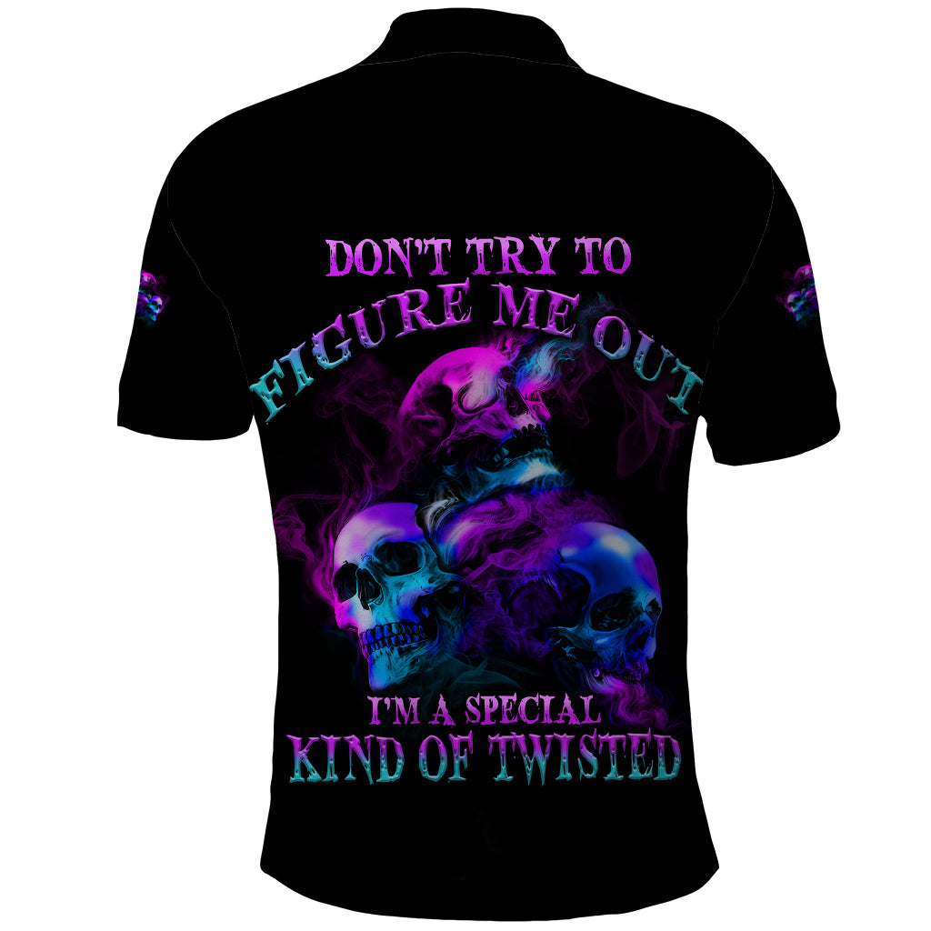 Don't Try To Figure Me Out Polo Shirt - Wonder Print Shop