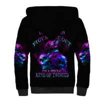 Don't Try To Figure Me Out Sherpa Hoodie - Wonder Print Shop