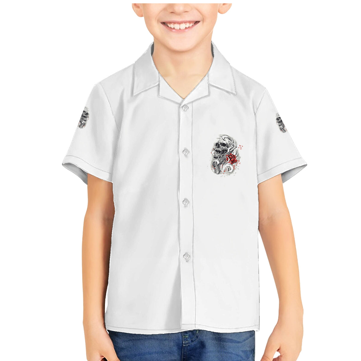 Assuming I Was Like Most Girls Skull Family Matching Mermaid Dress and Hawaiian Shirt - Wonder Print Shop