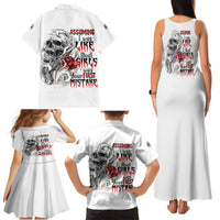 Assuming I Was Like Most Girls Skull Family Matching Tank Maxi Dress and Hawaiian Shirt - Wonder Print Shop