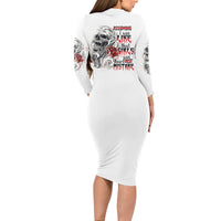 Assuming I Was Like Most Girls Skull Long Sleeve Bodycon Dress - Wonder Print Shop