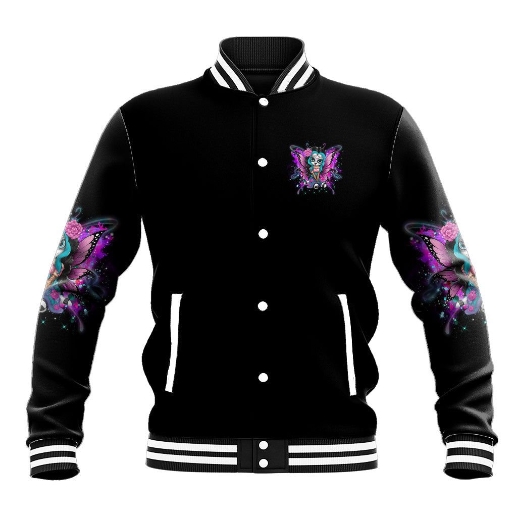 Karma Fairy Sugar Skull Baseball Jacket - Wonder Print Shop