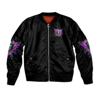Karma Fairy Sugar Skull Bomber Jacket - Wonder Print Shop