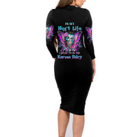 Karma Fairy Sugar Skull Family Matching Long Sleeve Bodycon Dress and Hawaiian Shirt - Wonder Print Shop