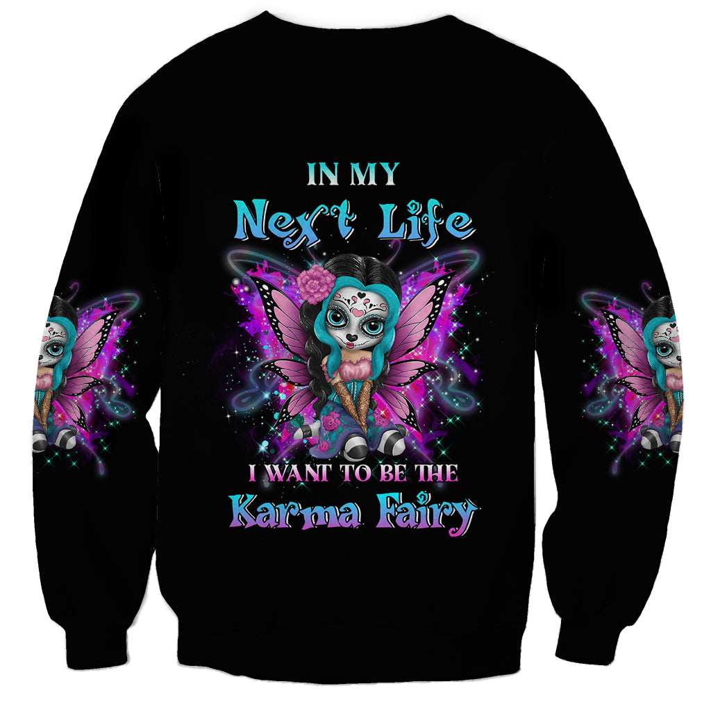 Karma Fairy Sugar Skull Sweatshirt - Wonder Print Shop