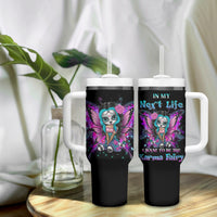 Karma Fairy Sugar Skull Tumbler With Handle - Wonder Print Shop
