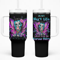 Karma Fairy Sugar Skull Tumbler With Handle - Wonder Print Shop