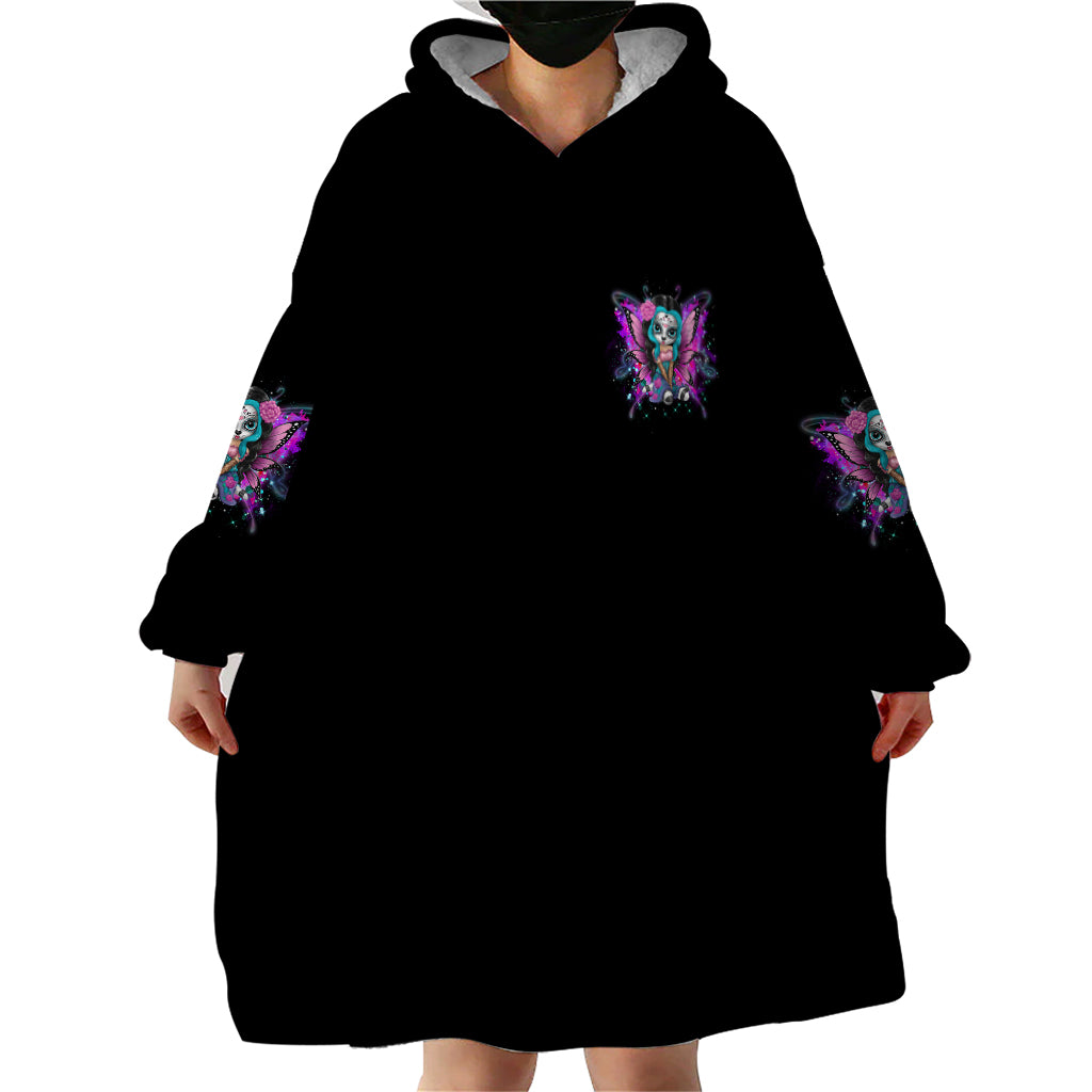 Karma Fairy Sugar Skull Wearable Blanket Hoodie - Wonder Print Shop