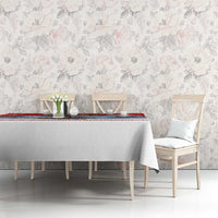 German Shepherd Christmas Tablecloth with Santa Sleigh Ride and Snowy Mountain Design - Wonder Print Shop