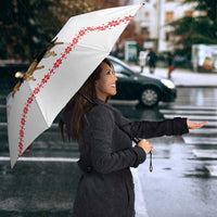 German Shepherd Christmas Umbrella with Santa Sleigh Ride and Snowy Mountain Design - Wonder Print Shop